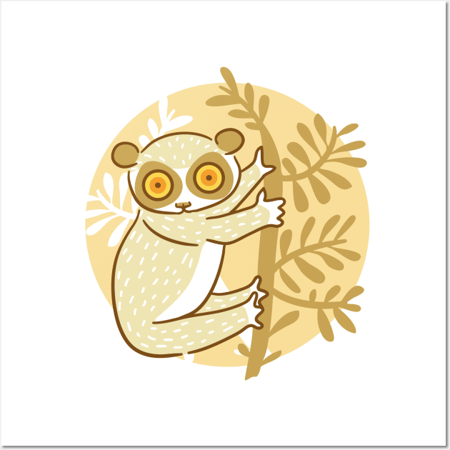 Slow Loris Wall Art by Wlaurence